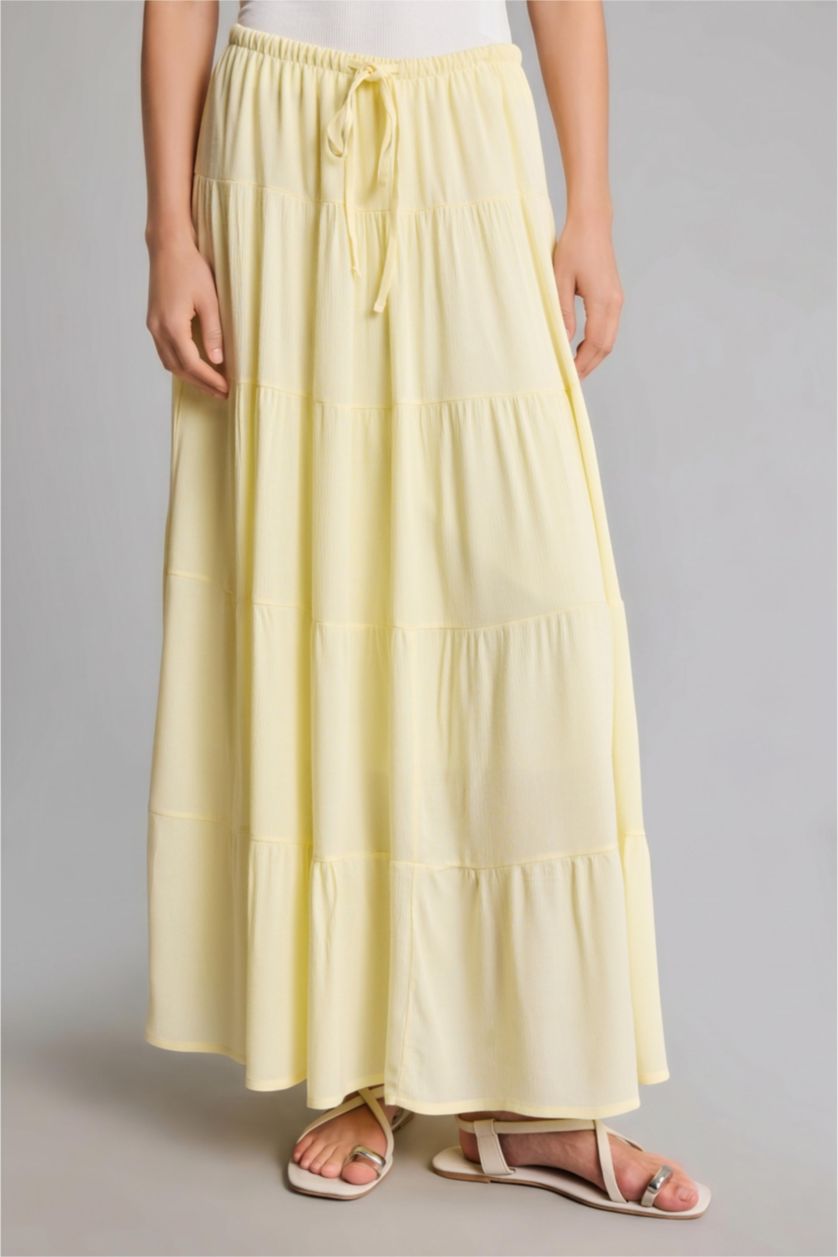 Women Light Yellow Maxi