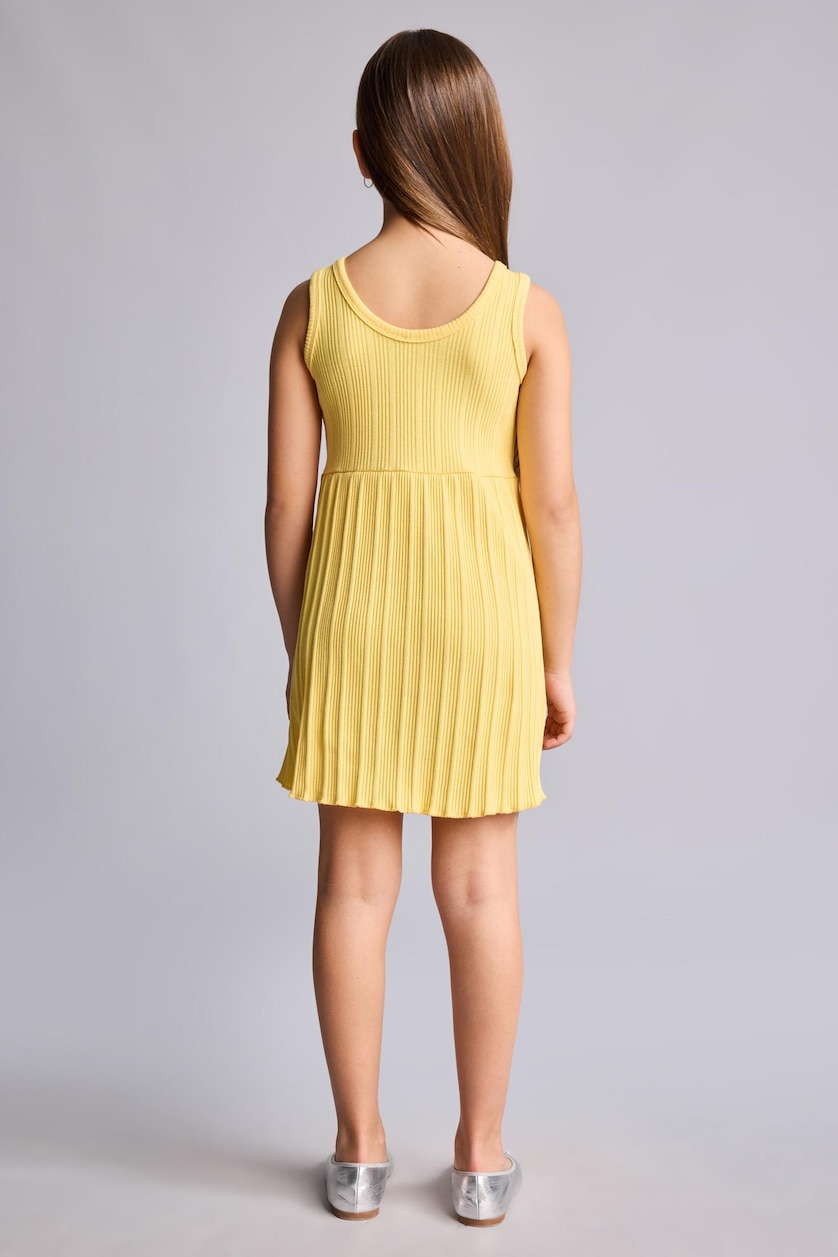 Girls & Teens Yellow Girl Sleeveless Dress