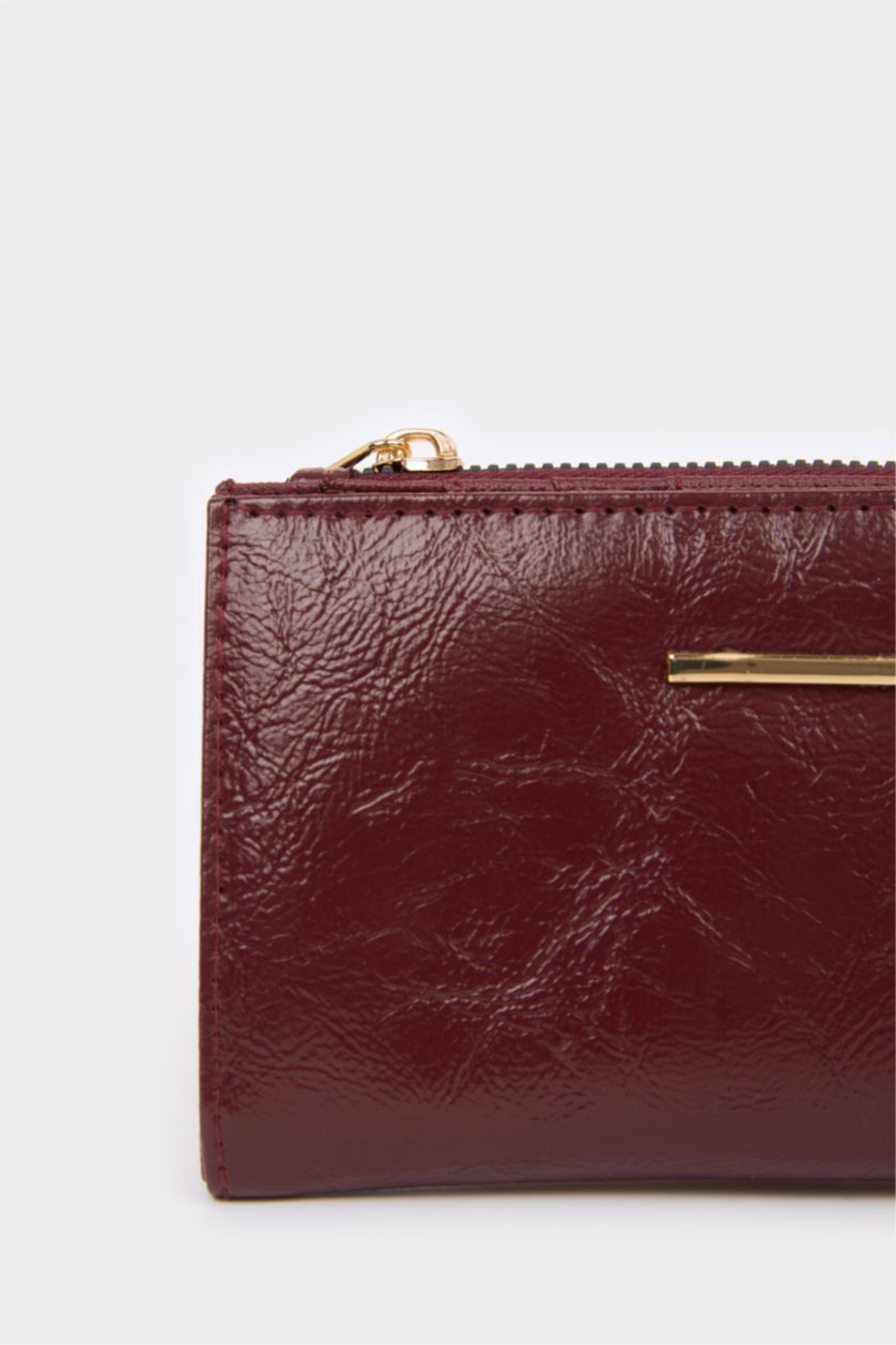 Kadın Bordo Kadın Suni Deri Cüzdan