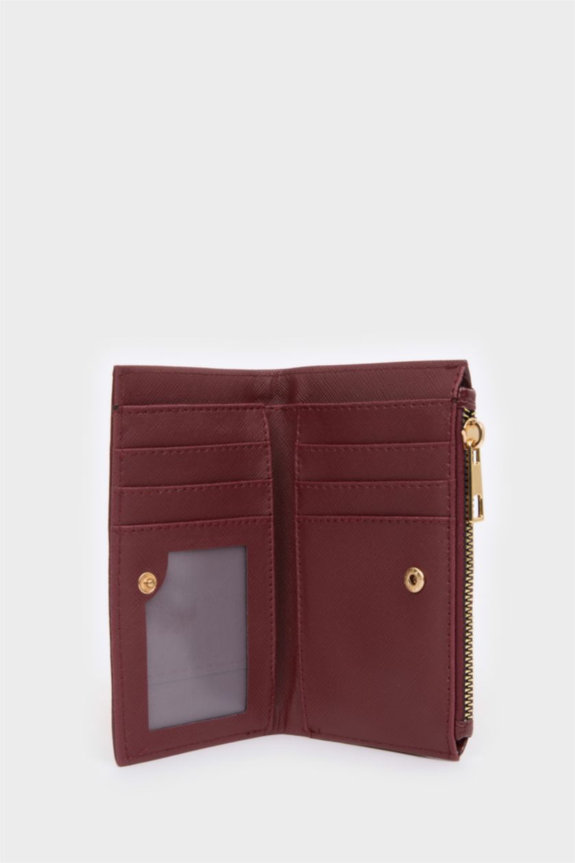 Kadın Bordo Kadın Suni Deri Cüzdan