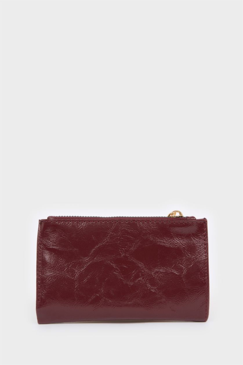 Kadın Bordo Kadın Suni Deri Cüzdan