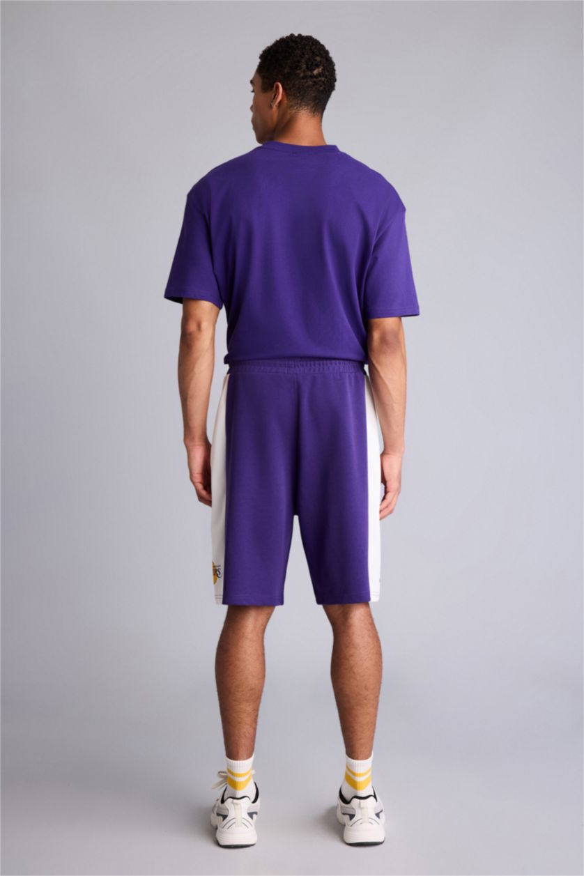 HOMME Violet Baggy Fit NBA Los Angeles Lakers Shorts