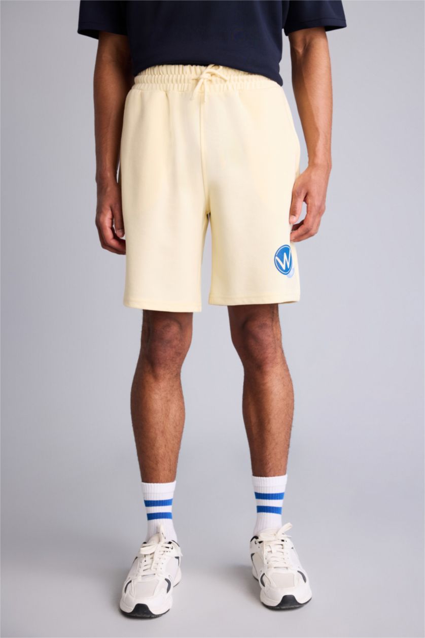 HOMME Jaune Standard Fit NBA Golden State Warriors Shorts
