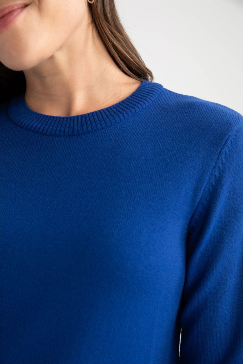 Kadın Saks Regular Fıt Tunik