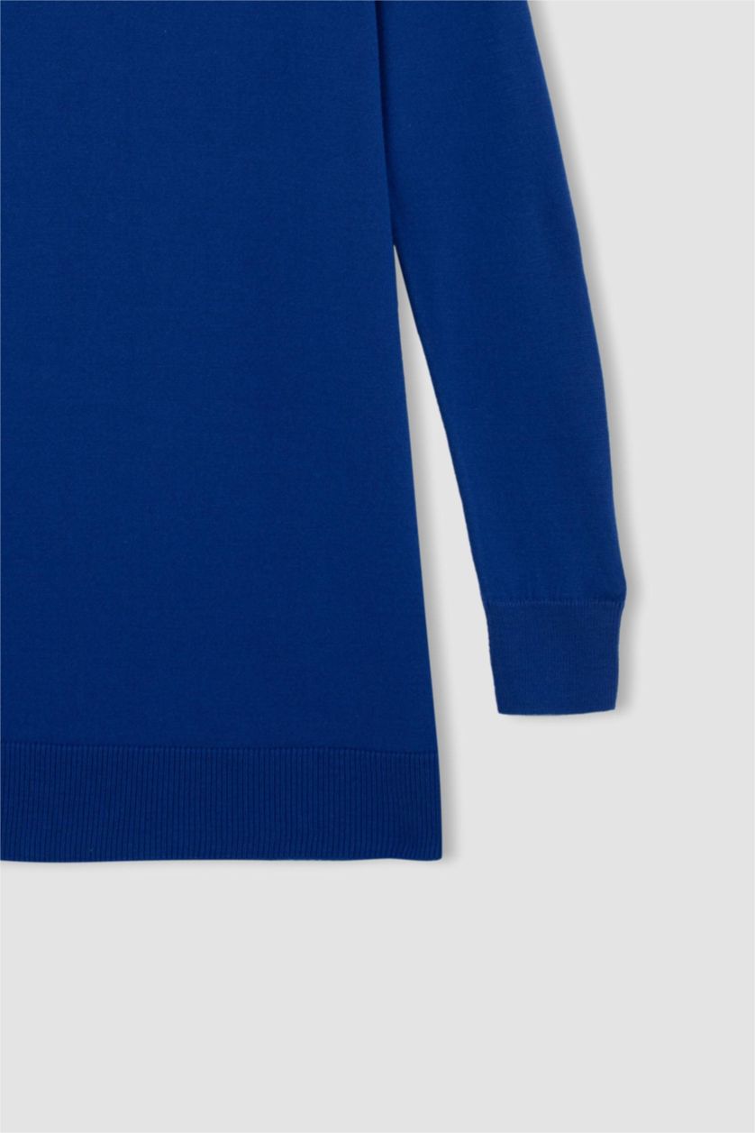 Kadın Saks Regular Fıt Tunik