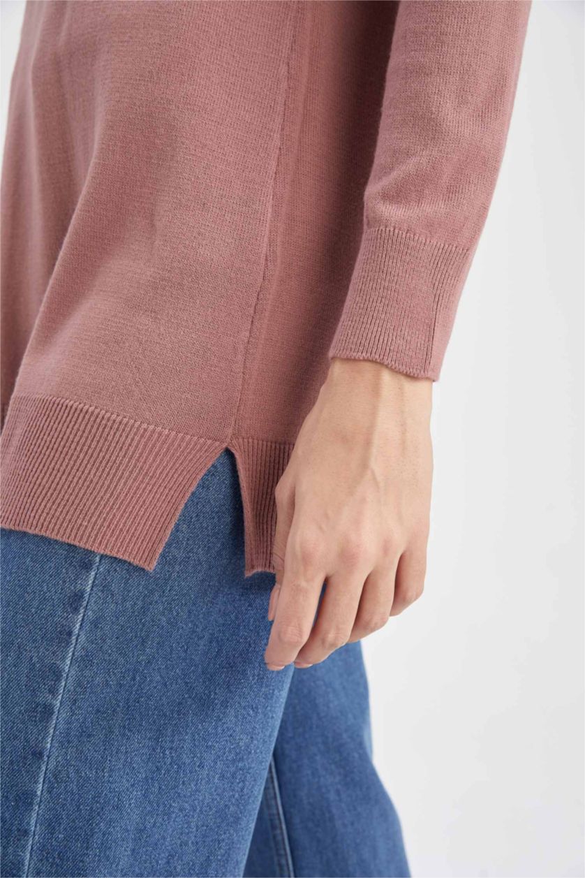 WOMAN Rose Regular Fit Crew Neck Tunic