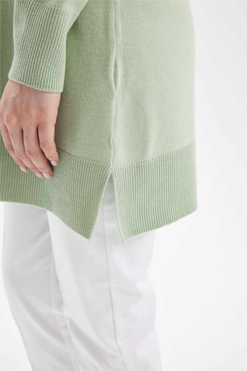 Әйелдерге Жалбыз с мойын Туника