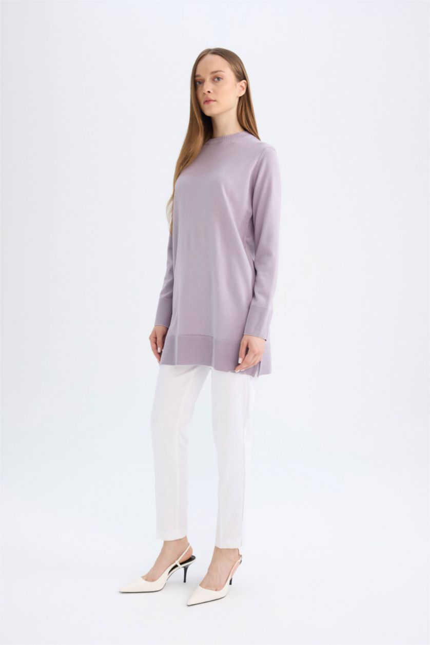 WOMAN Lilac Regular Fit Tunic