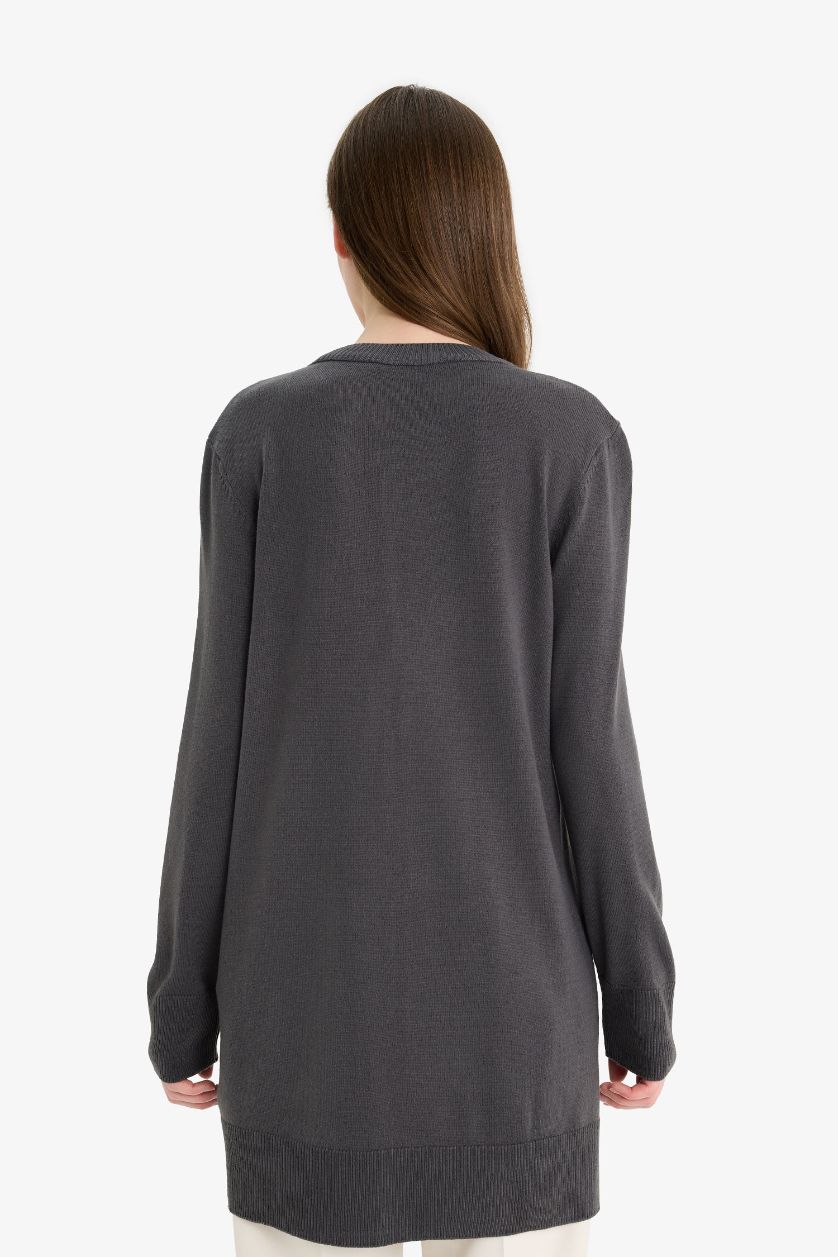 Kadın Antrasit Basic Kazak Tunik