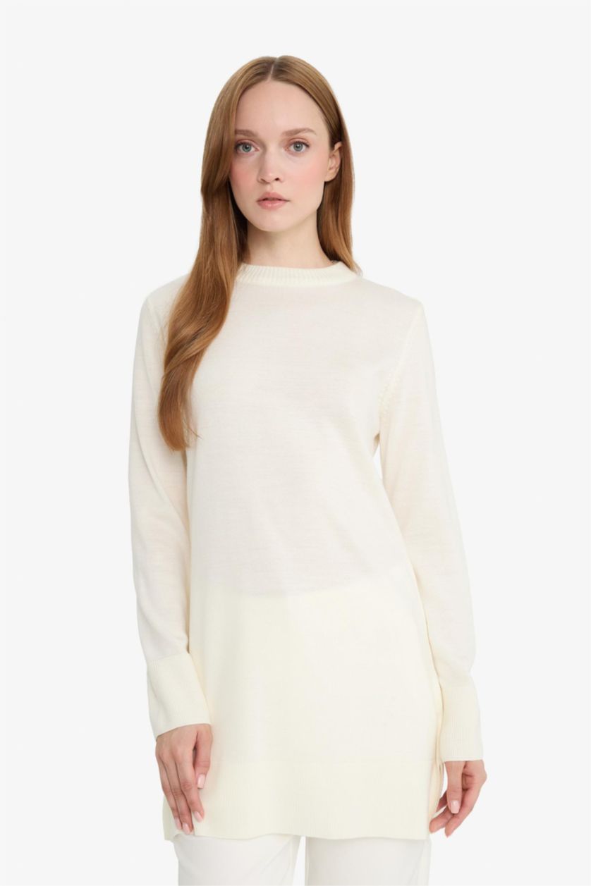 WOMAN Ecru Regular Fit Tunic
