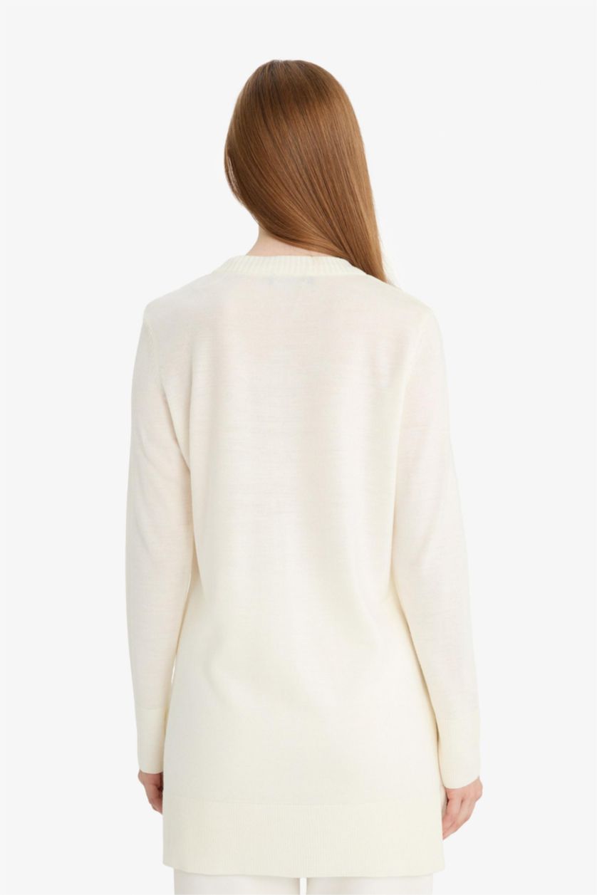 WOMAN Ecru Regular Fit Tunic