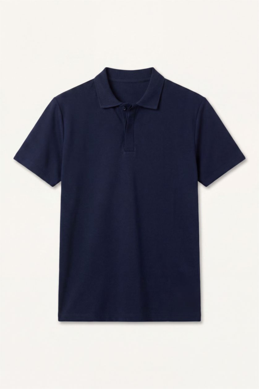 Men NAVY Regular Fit Short Sleeve Polo T-Shirt
