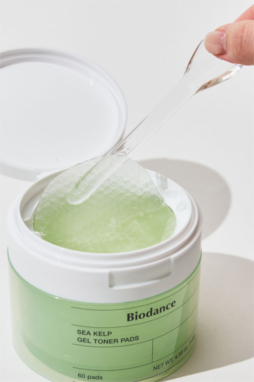 Kadın Yeşil Biodance Sea Kelp Gel Toner Yatıştırıcı Tonik Ped 60 Adet