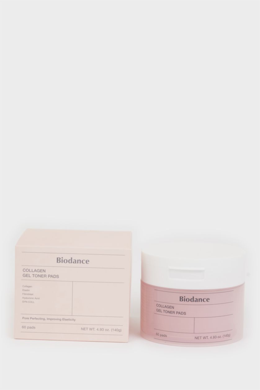 Kadın Pembe Biodance Collagen Gel Toner Geniş Gözenek Karşıtı Kolajen Sulu Jel Tonik Ped 60lı