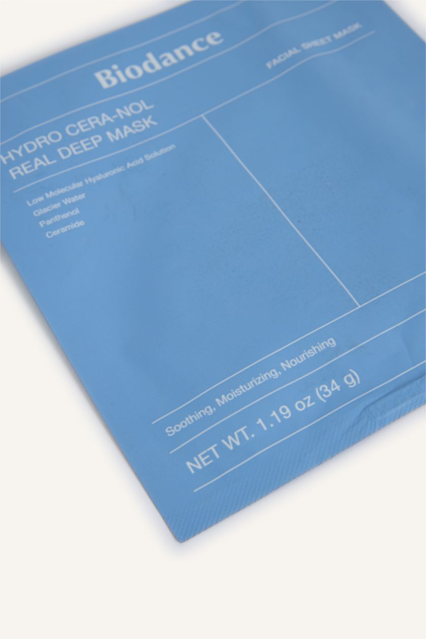 Kadın Açık Mavi Biodance Real Deep Mask * Hydro Cera-Nol Kızarıklık Karşıtı 5 Çeşit Seramidli Şeffaflaşan Maske