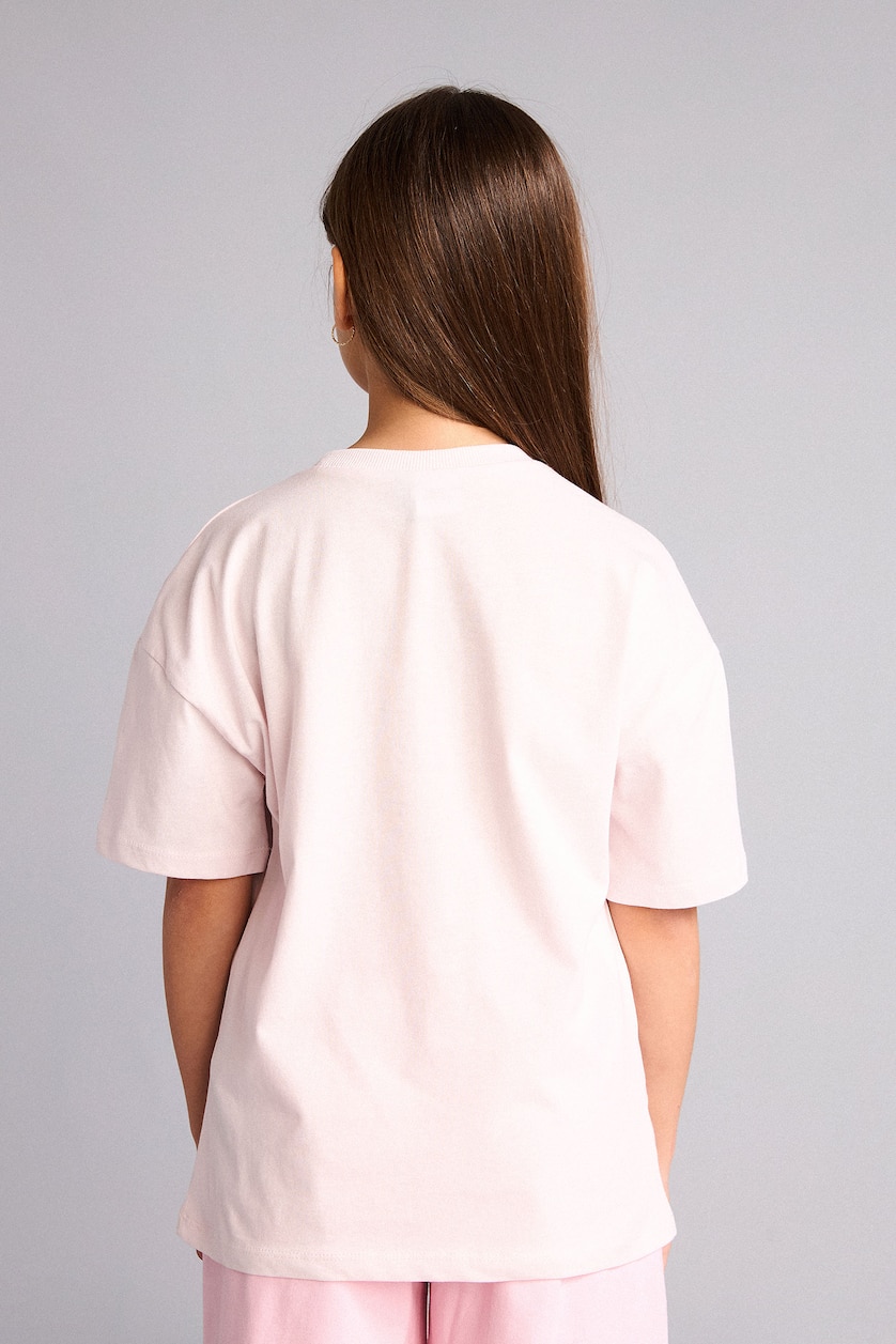 Young Girls - Teen Girls Light Pink Girl Relax Fit Hello Kitty Licensed Short Sleeve T-Shirt