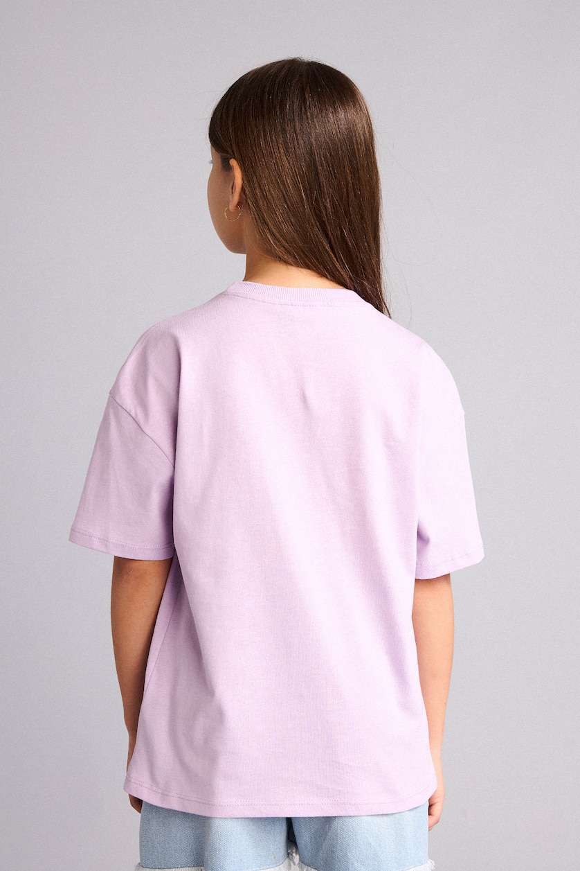 Young Girls - Teen Girls Lilac Girl Relax Fit Short Sleeve T-Shirt