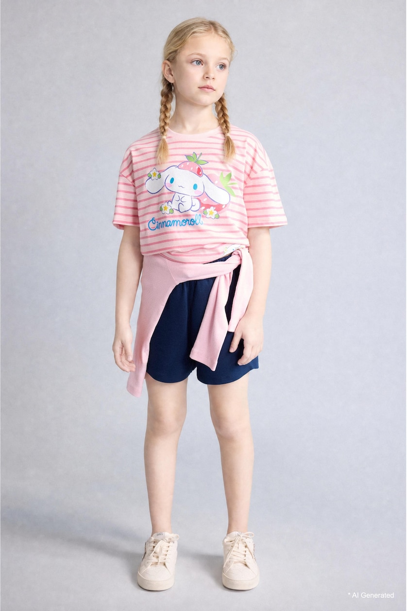 FILLES Rose Clair Relax Fit Short Sleeve T-Shirt