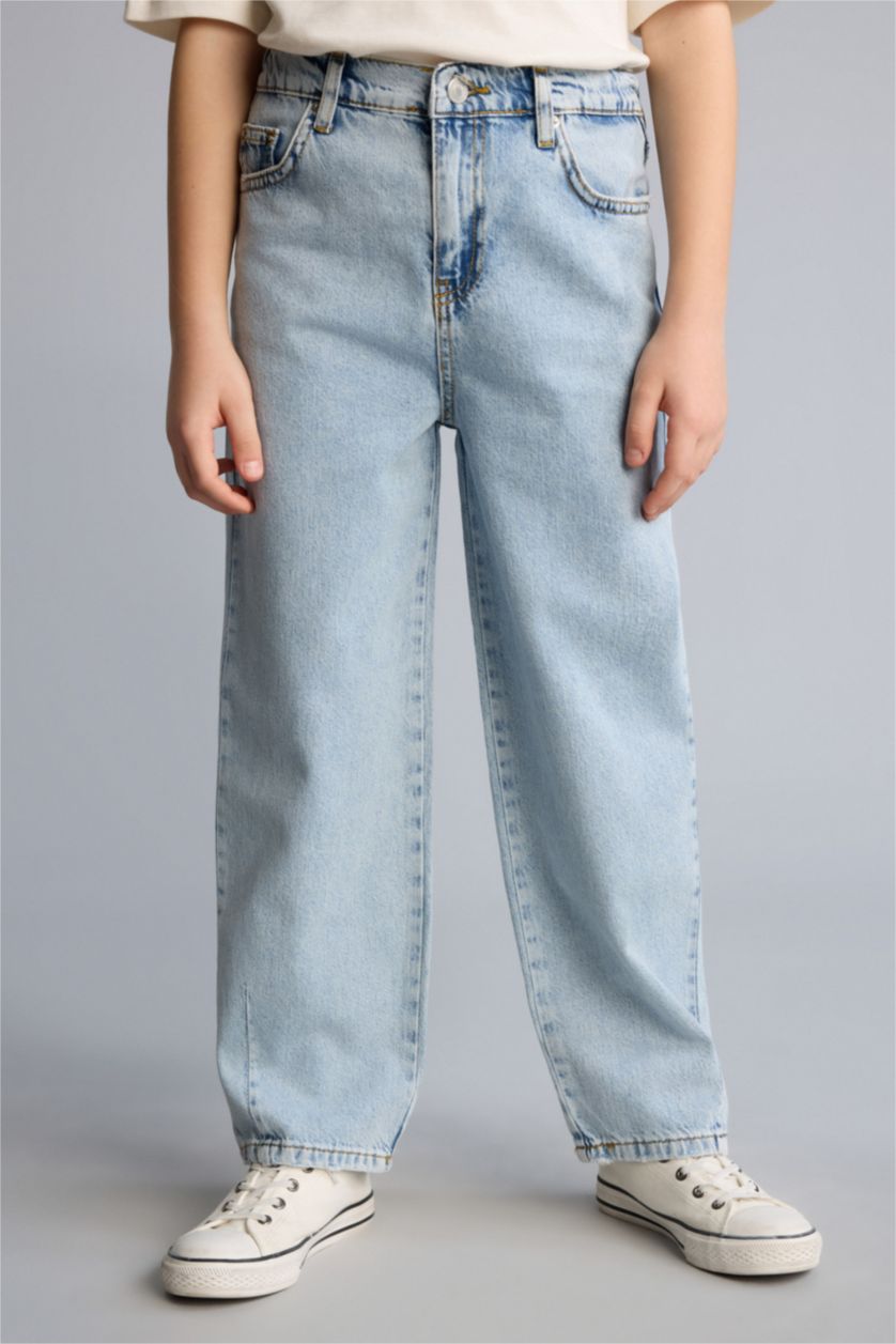 Erkek Çocuk - Genç Erkek Açık Mavi Balloon Fıt Pantolon