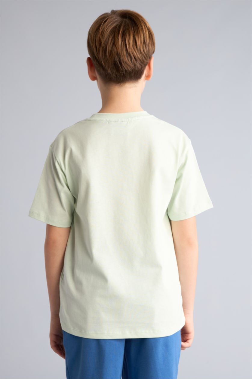 Erkek Çocuk - Genç Erkek Mint Brawl Stars Oversize Kısa kollu Tişört Erkek Çocuk