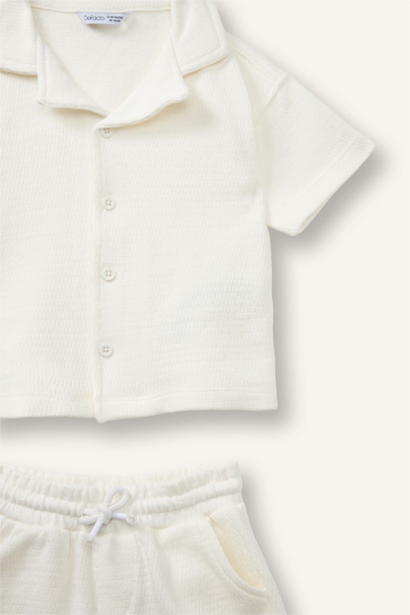 Erkek Bebek Ekru 2'Li Takım Erkek Bebek