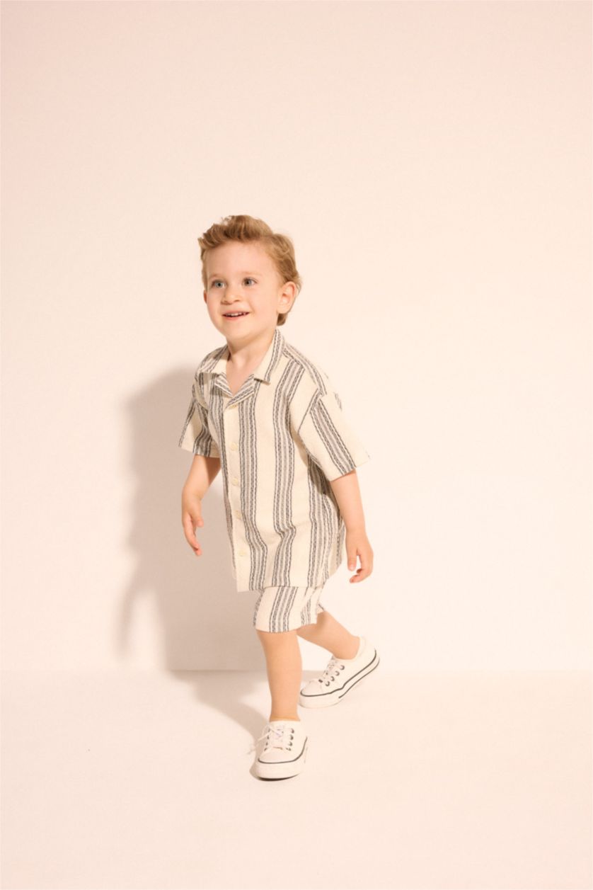 BABY BOY Ecru طقم اوفر سايز