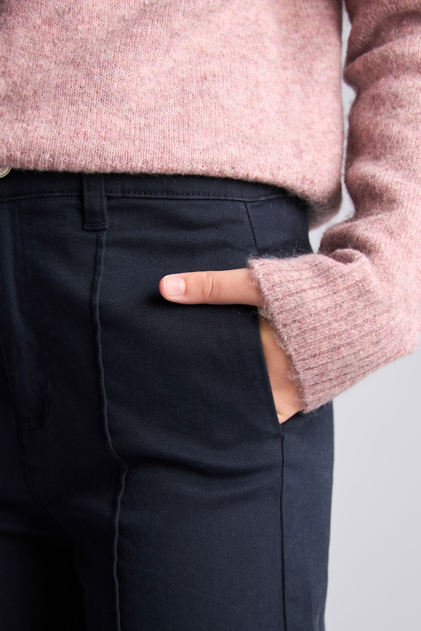 Girls & Teens NAVY Girl Wide Leg Gabardine Trousers