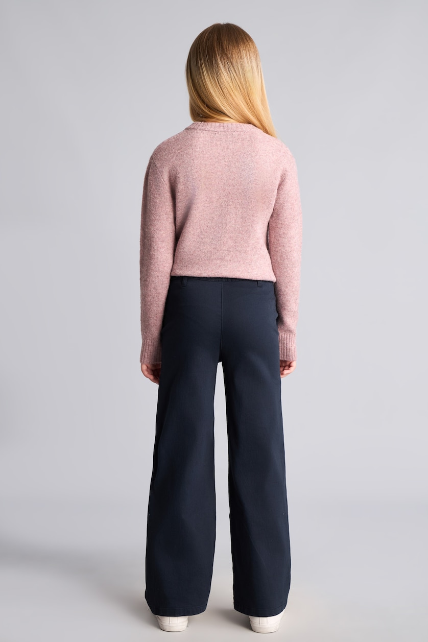 Girls & Teens NAVY Girl Wide Leg Gabardine Trousers