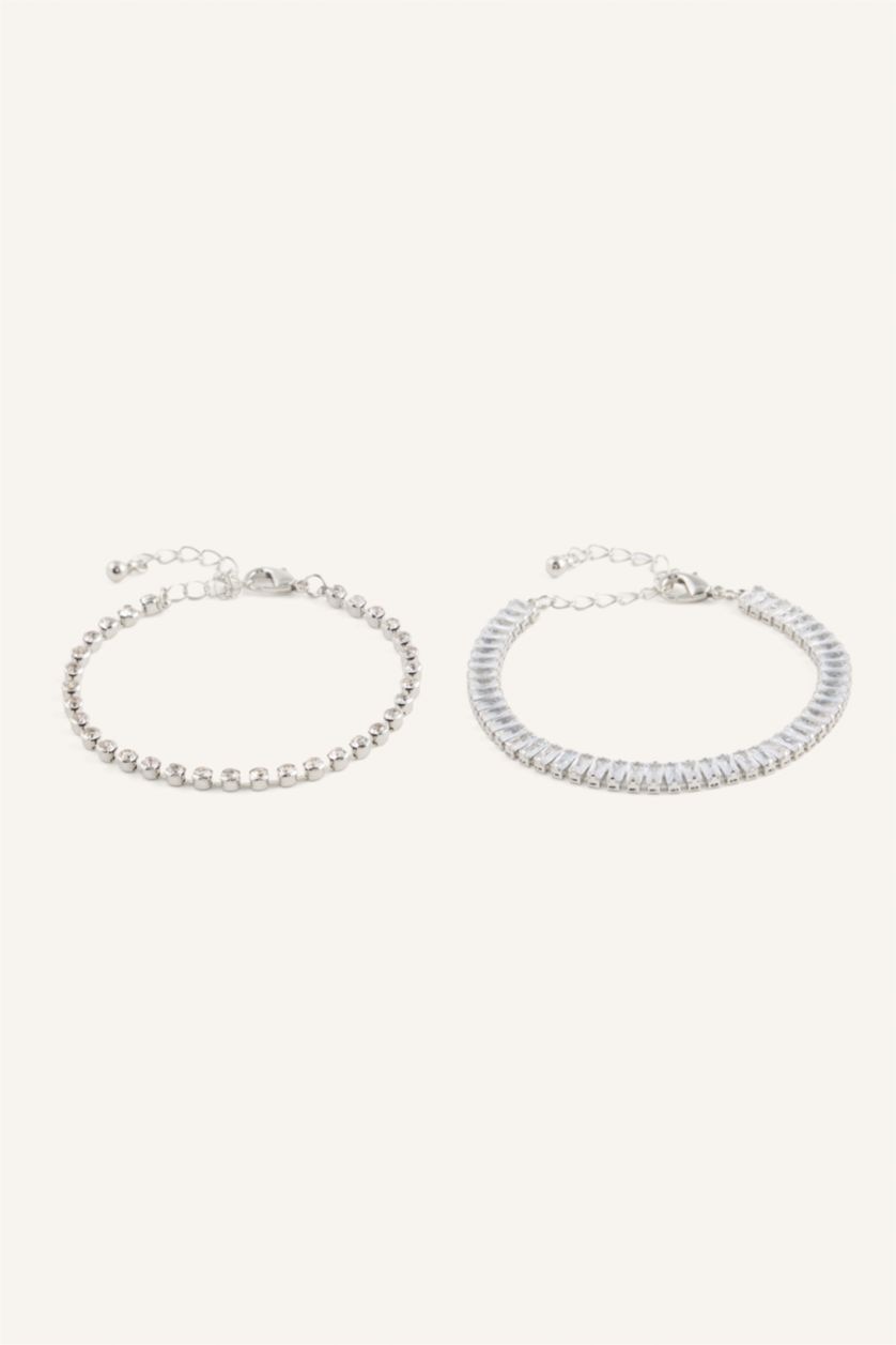 Women Gümüş 2 piece Bracelet
