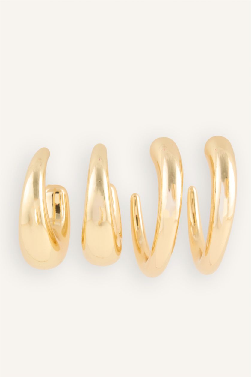 Women Altın 2 piece Earring
