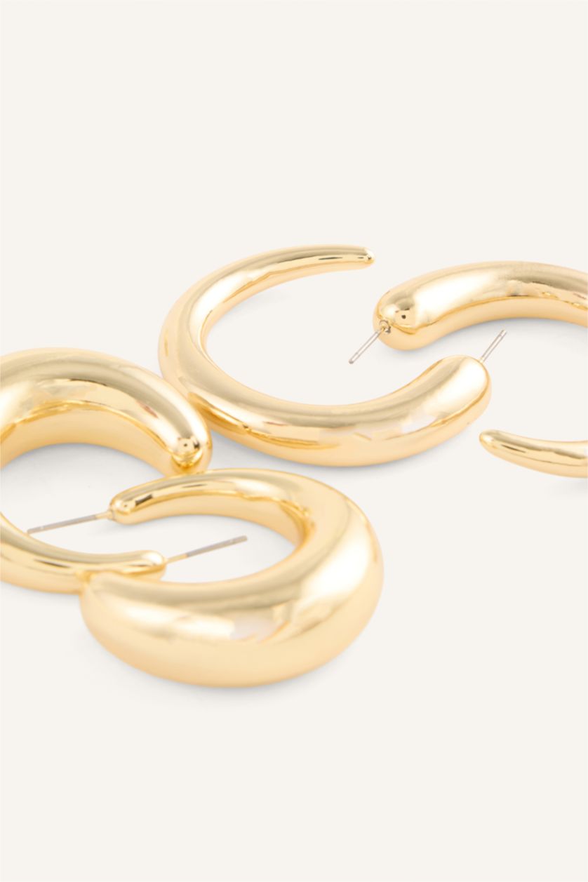 Women Altın 2 piece Earring