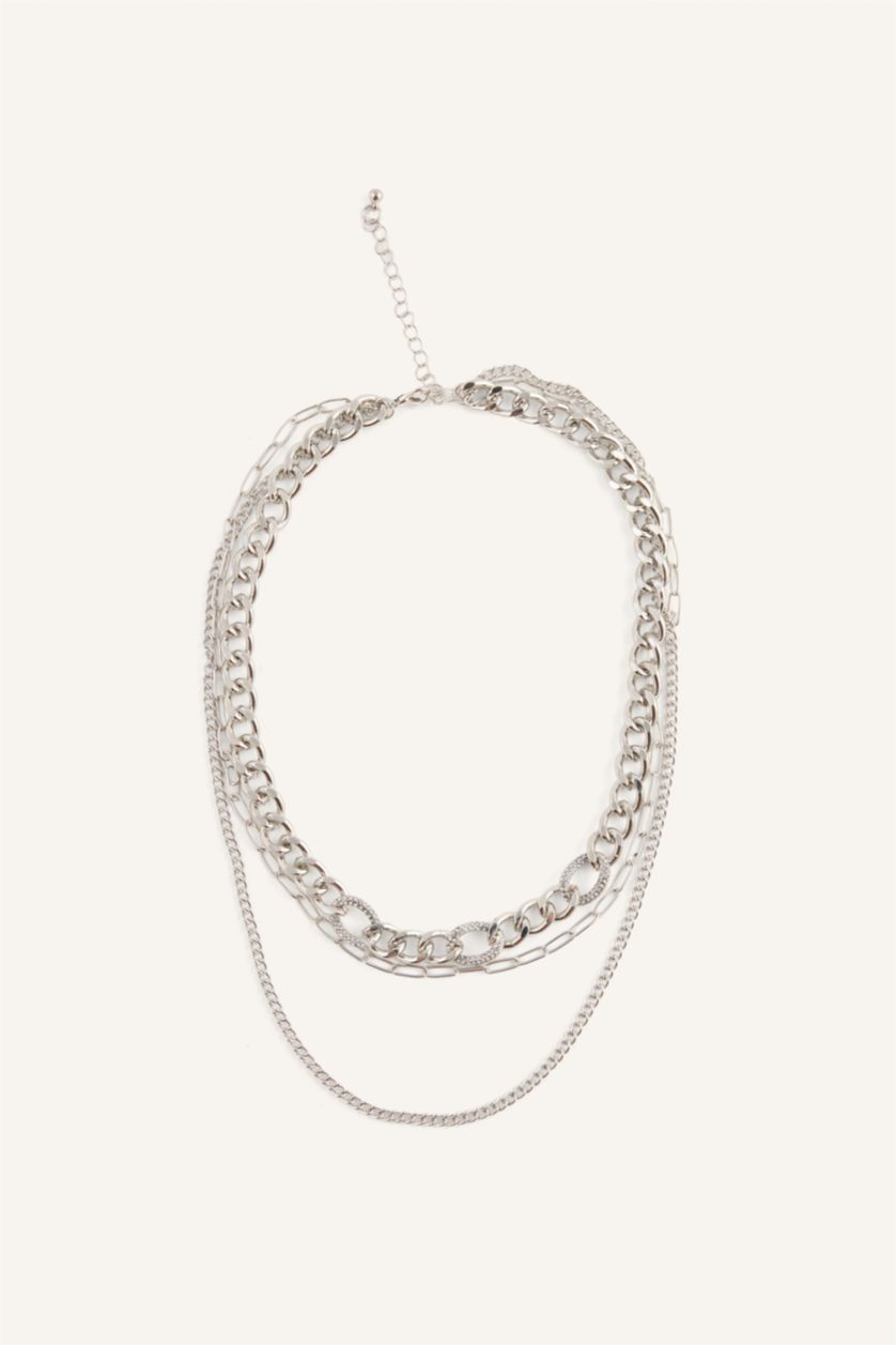 Women Gümüş 3 piece Necklace