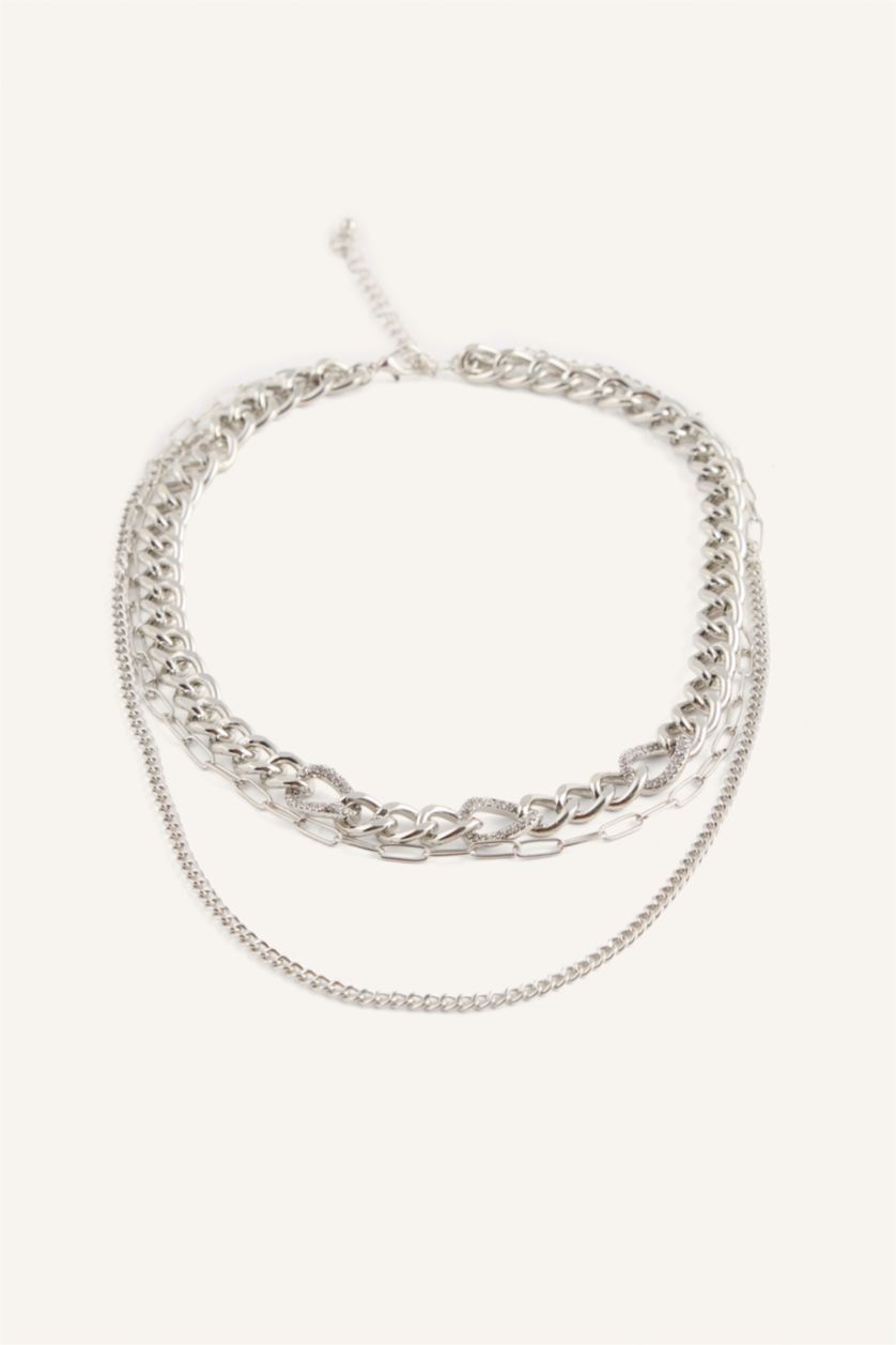 Women Gümüş 3 piece Necklace