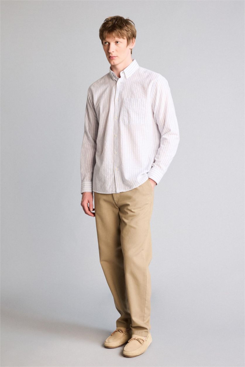 رجال أزرق فاتح Man Long Sleeve Shirt