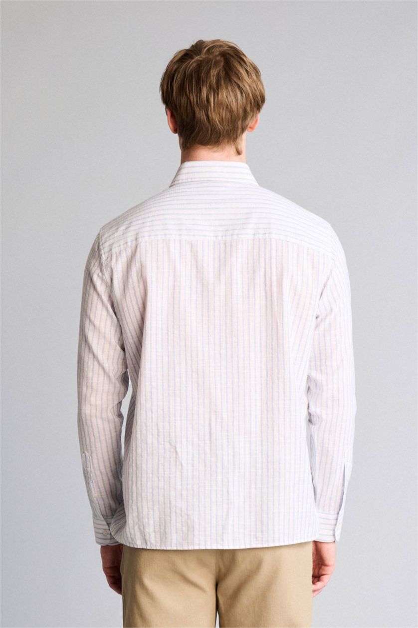 رجال أزرق فاتح Man Long Sleeve Shirt
