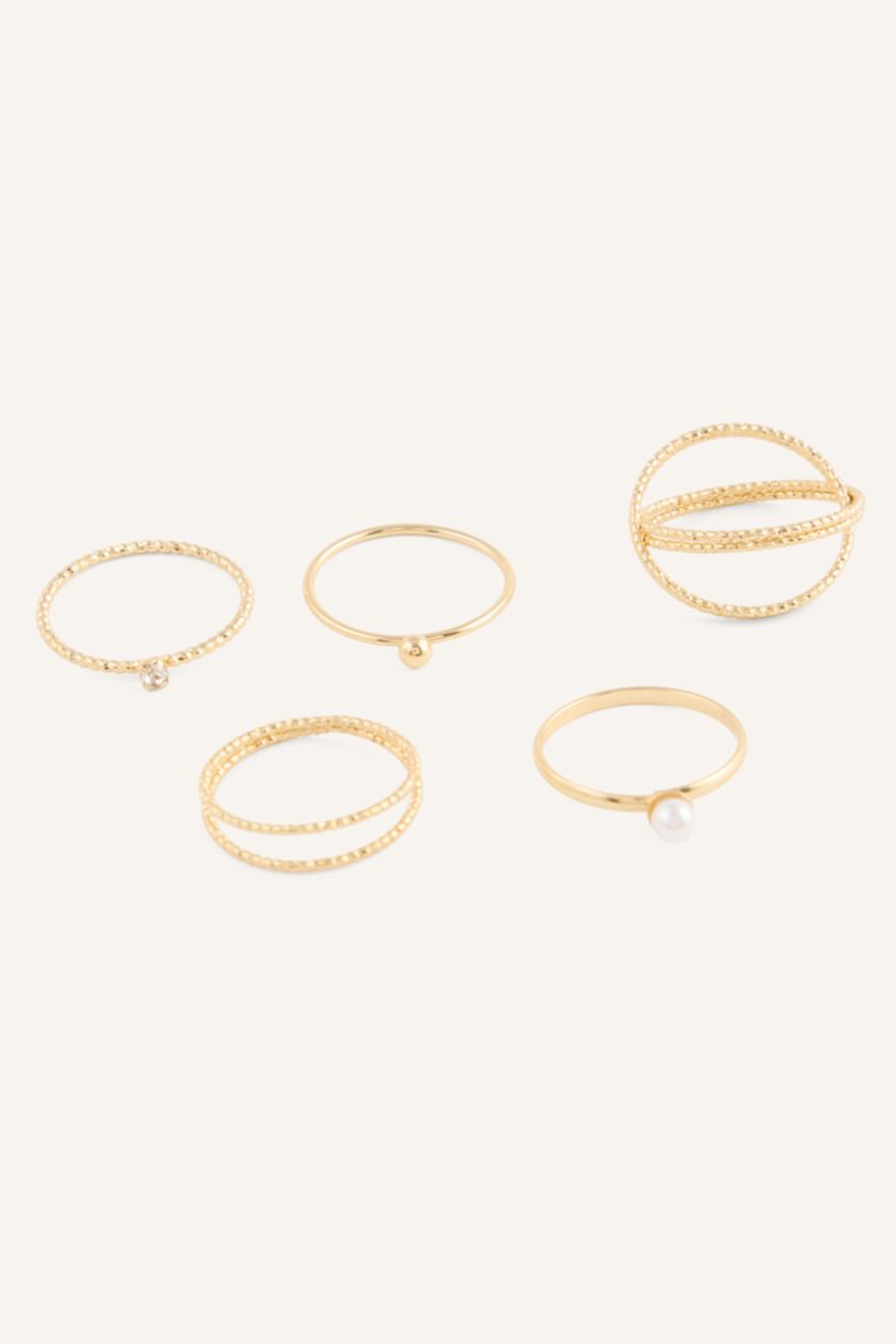 Kadın Altın Kadın 8'li Yüzük