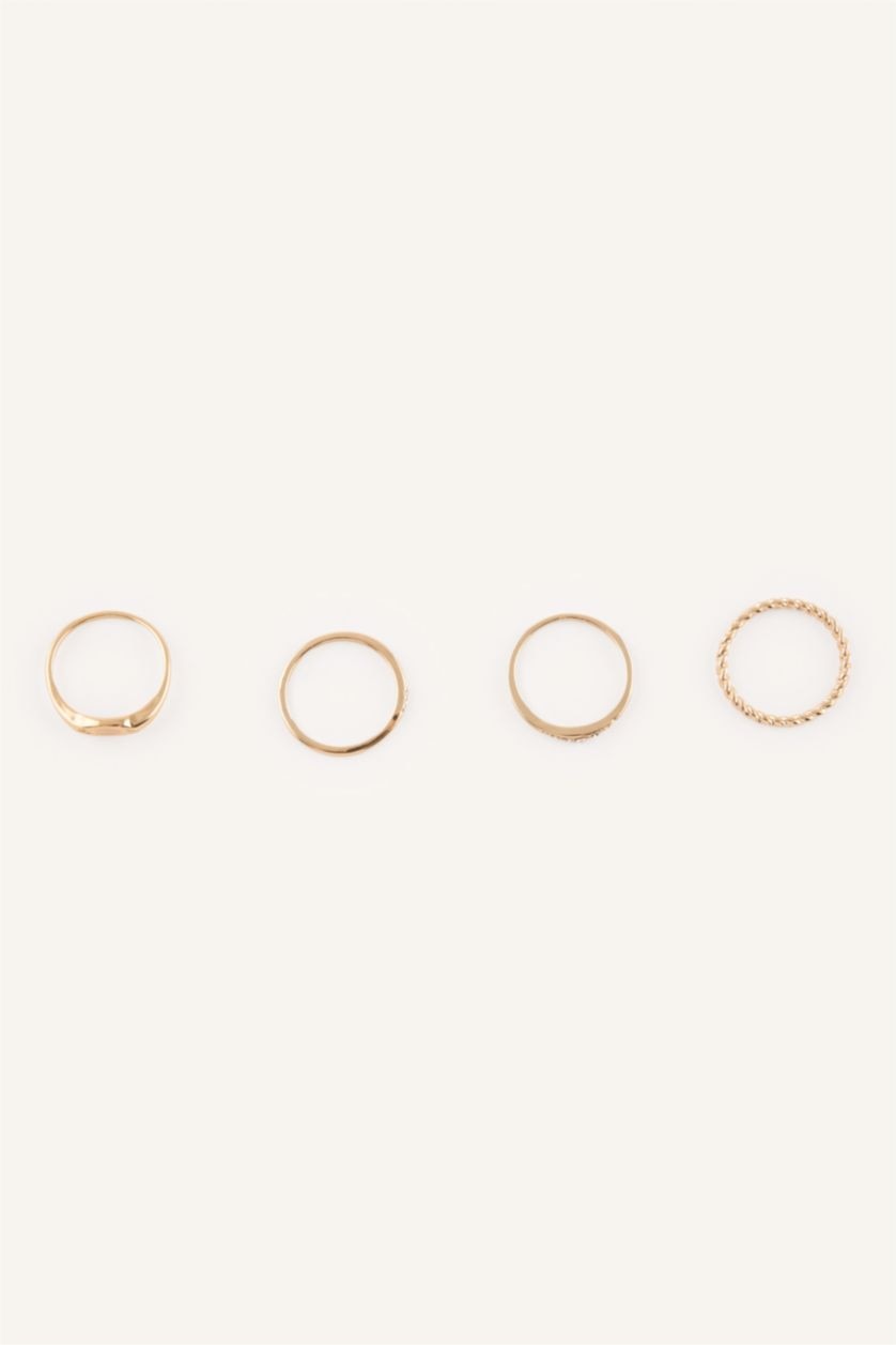 Women Altın 4 piece Ring