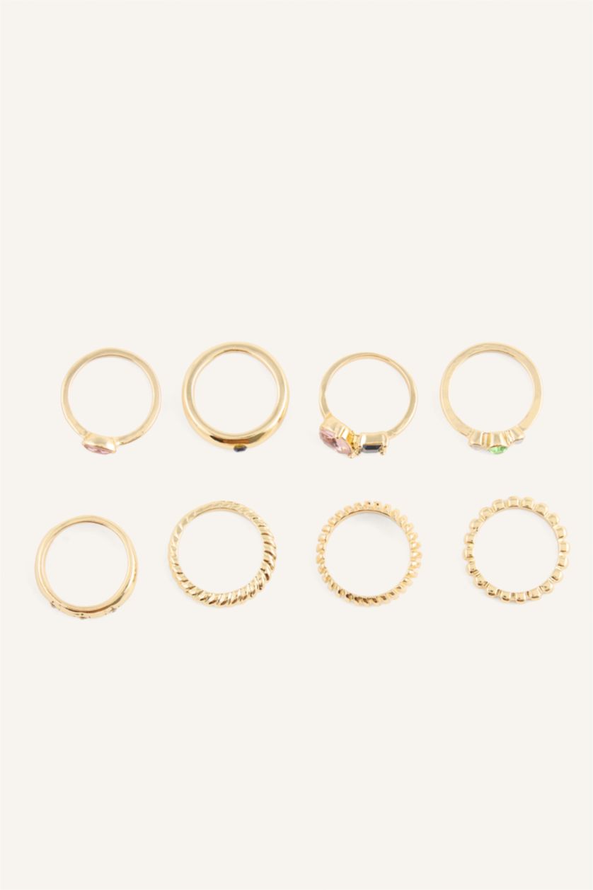 Kadın Altın Kadın 8'li Yüzük