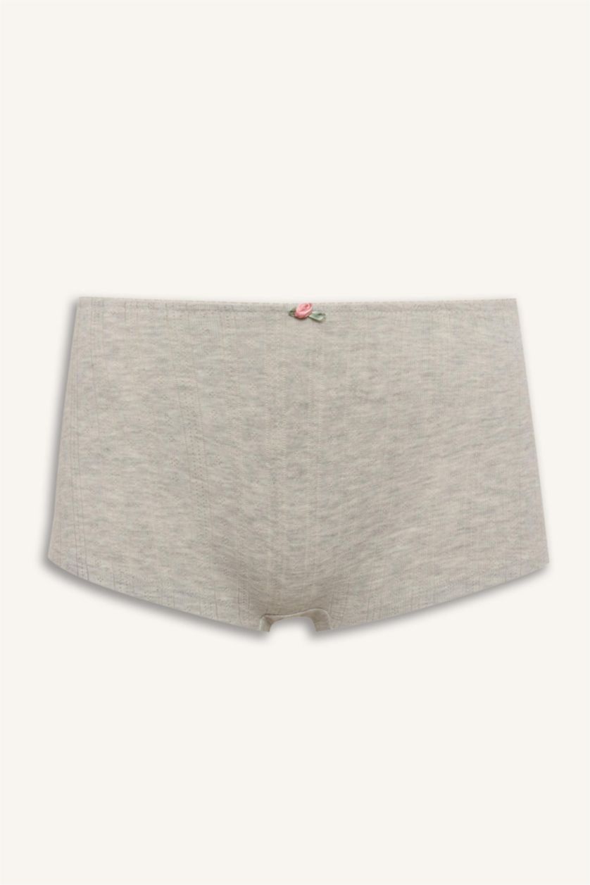 Kadın Gri Melanj Kadın Boxer