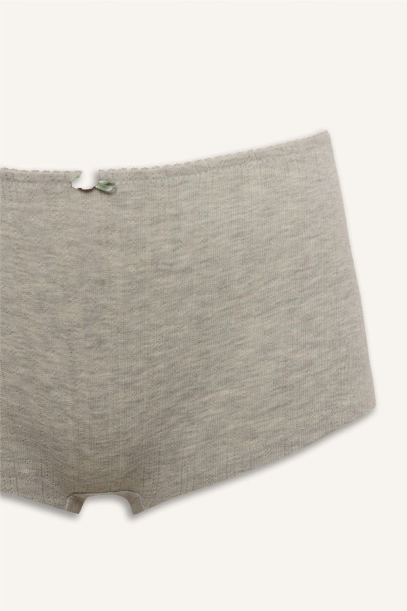 Kadın Gri Melanj Kadın Boxer