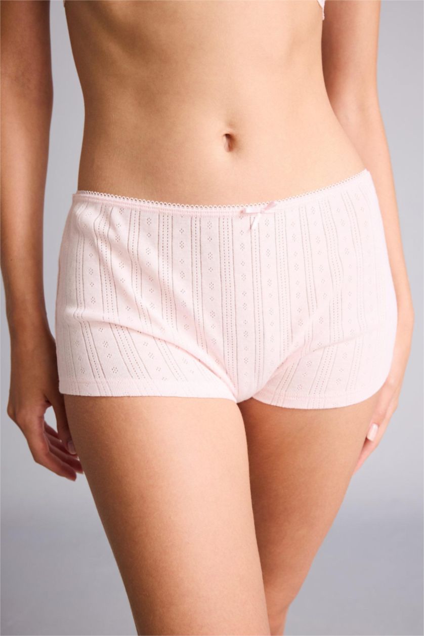 Women Pink Boxer Panty