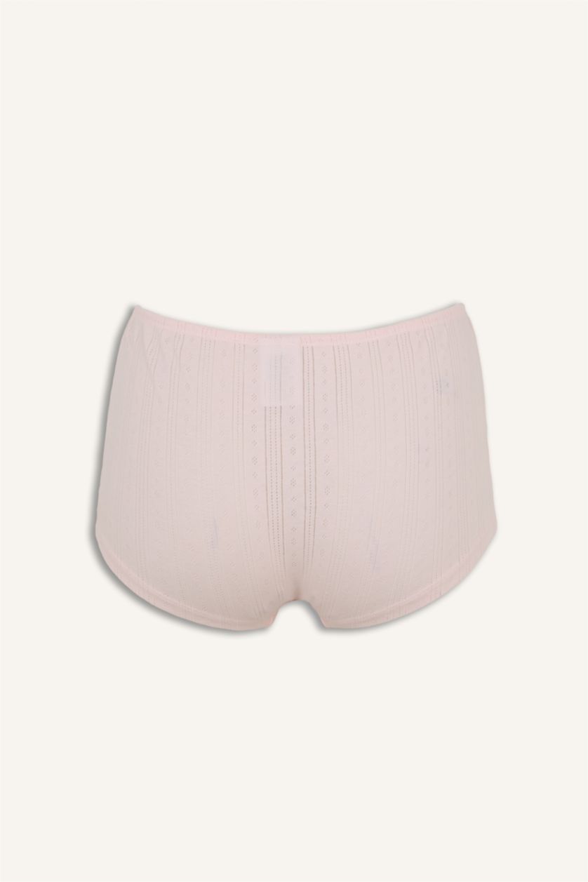 Kadın Açık Pembe %100 Pamuk  Boxer