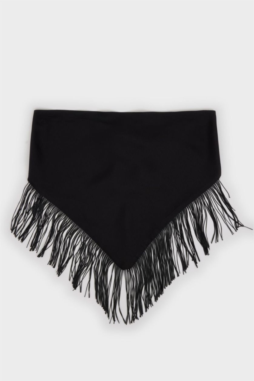 Kadın Siyah Kadın Puantiye Şal