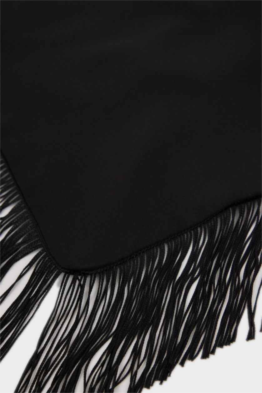 Kadın Siyah Kadın Puantiye Şal