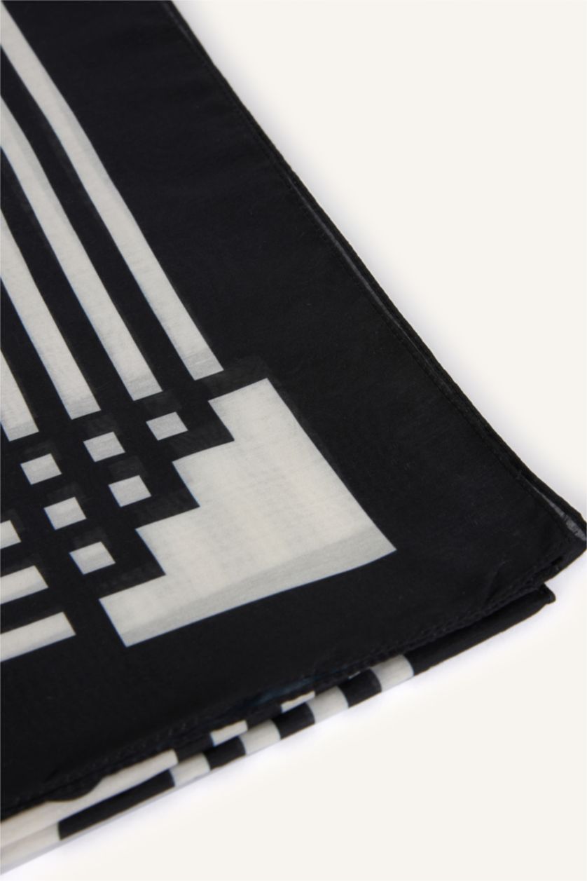Kadın Siyah Kadın Puantiye Şal