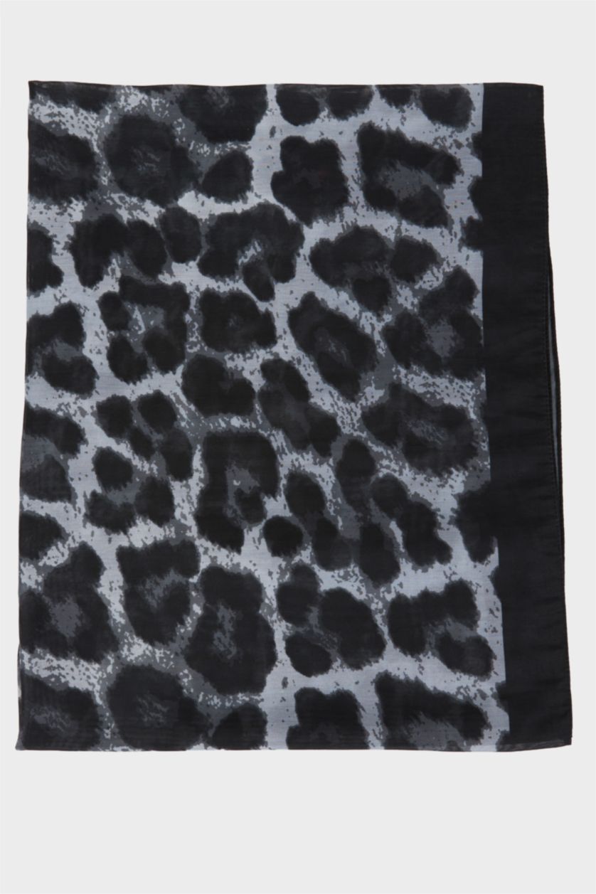 Kadın Siyah Kadın Desenli Şal