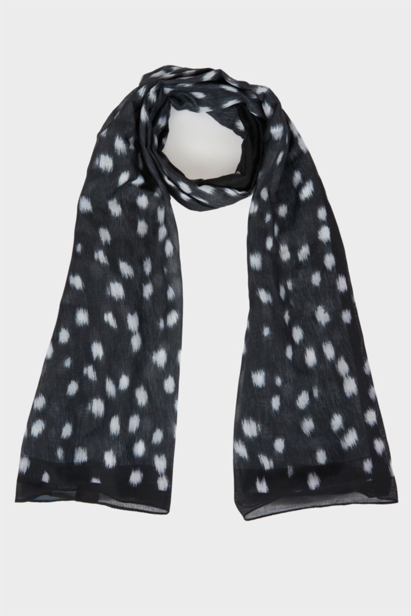 Kadın Siyah Kadın Desenli Şal