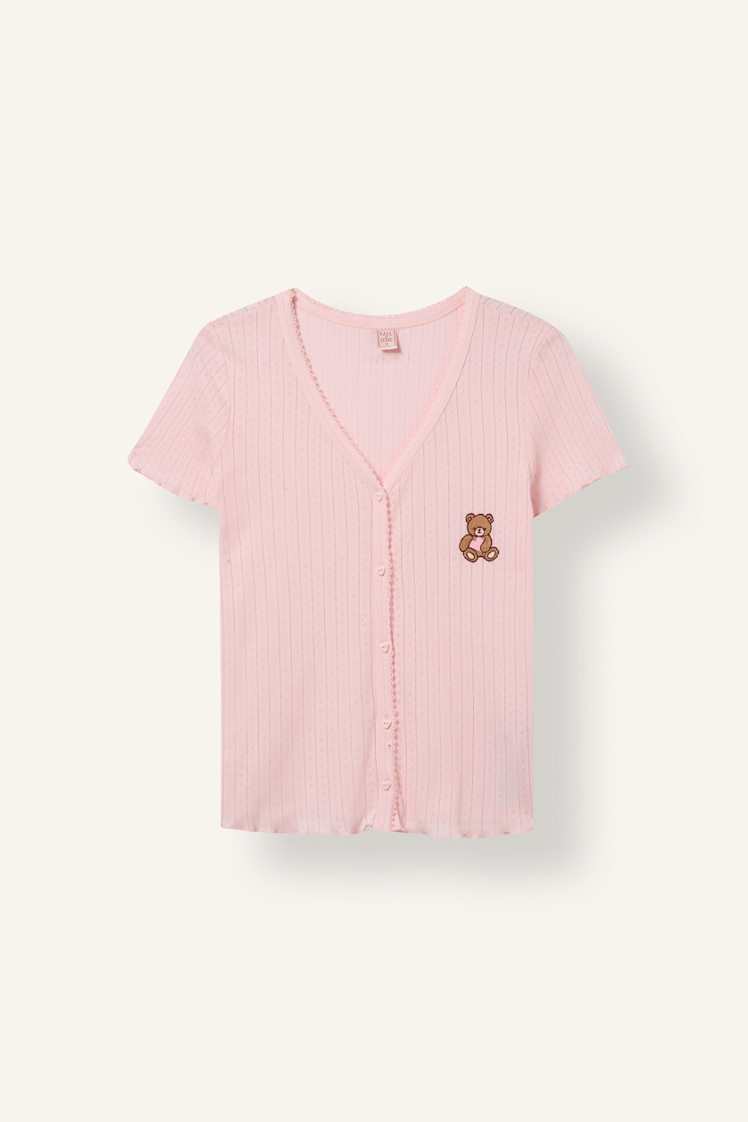 Women Pink Regular Fit Short Sleeve T-Shirt and Pants Pyjama Set