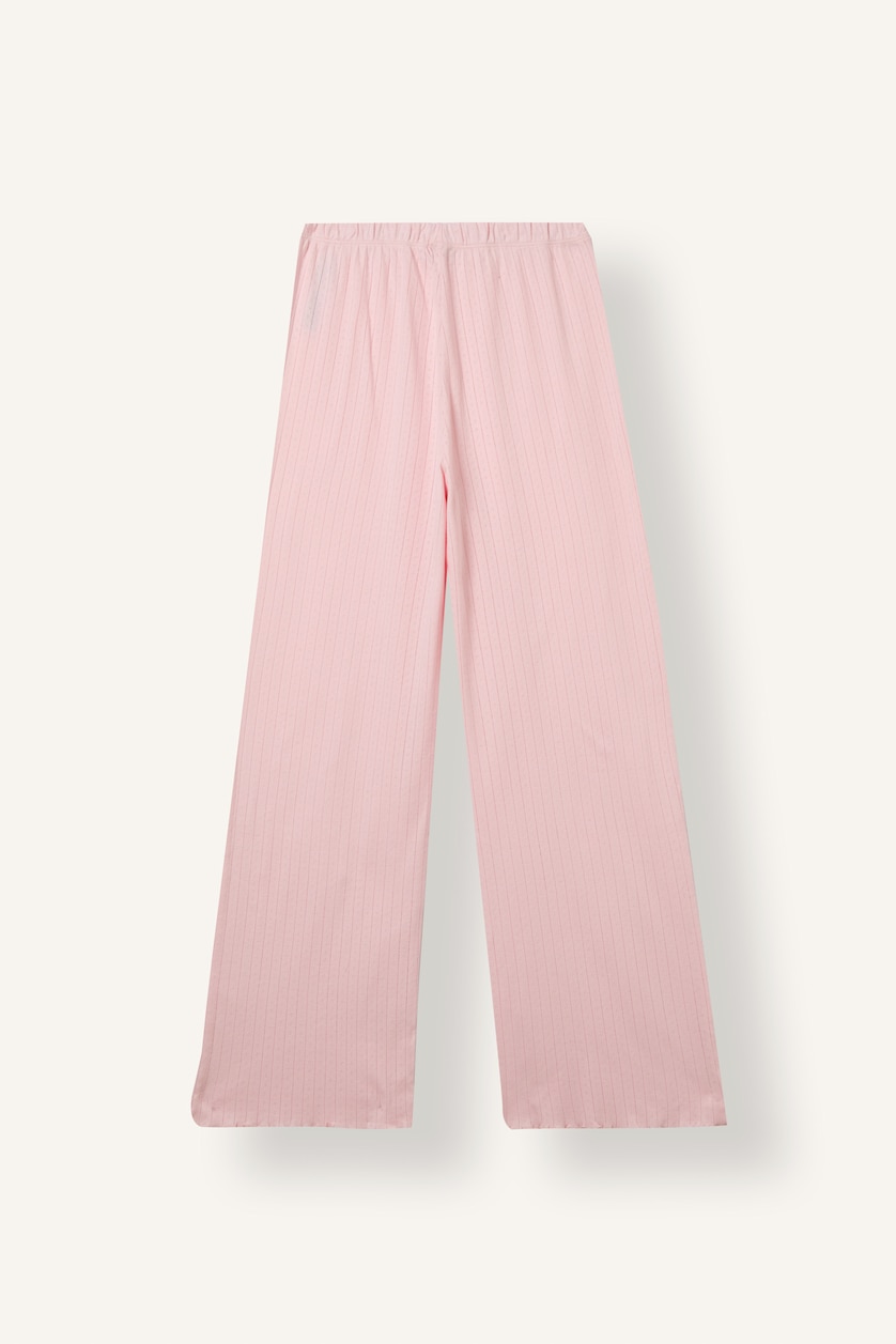 Women Pink Regular Fit Short Sleeve T-Shirt and Pants Pyjama Set