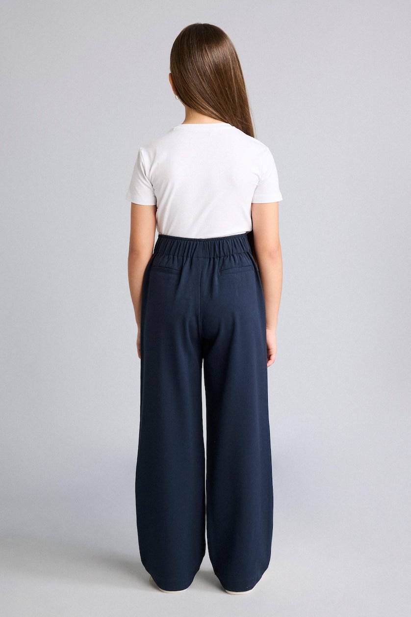 Girls & Teens NAVY Girl Straight Fit Wide Leg Trousers